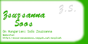 zsuzsanna soos business card